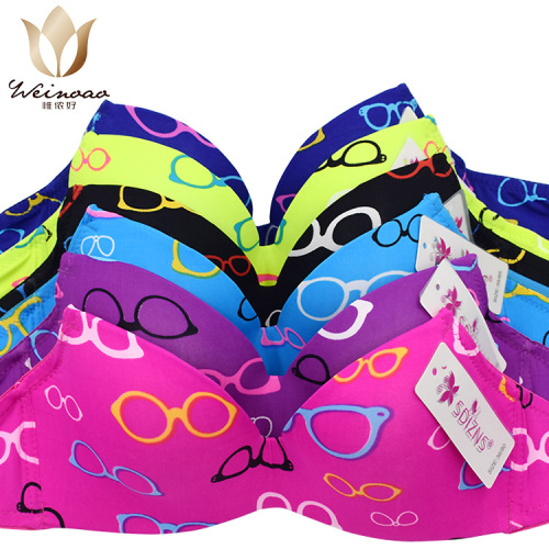 new women‘s underwear printing spot thin cute sweet bra yiwu bra bra cross-border wholesale