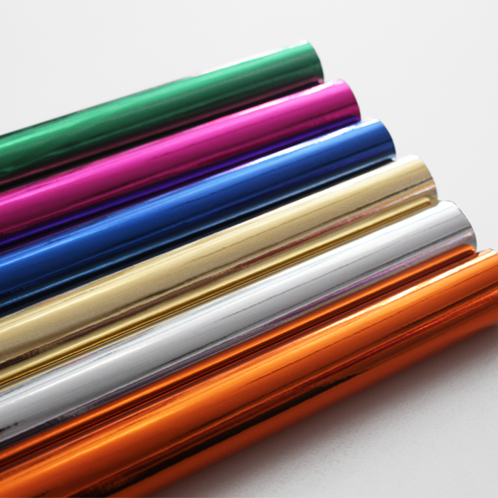 厂家批发 彩色花膜 亮光彩色镀铝膜 精美彩色膜 彩色镀铝膜批发