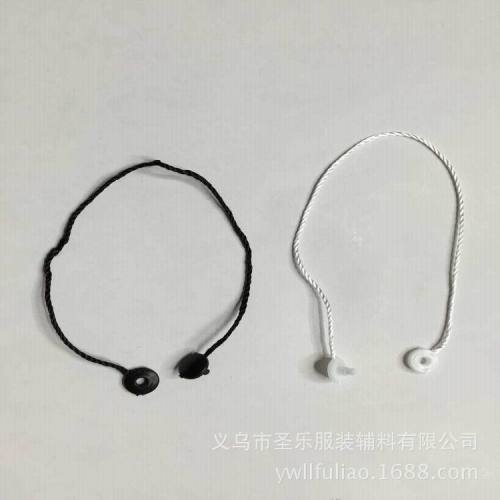 factory direct sales clothing mother and child buckle hand threading rope black white hanging grain hang rope universal hanging grain spot