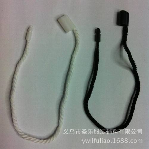 Factory Direct Selling Universal Clothing Hanging Grain tag Hang Rope Black White Bold Hanging Grain Spot Wholesale