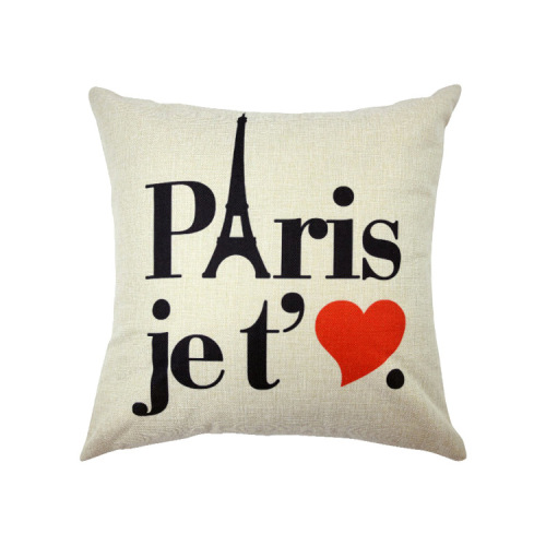 New High Quality Cotton Linen English Letters Pillowcase Simple Style Sofa Cushion Cover