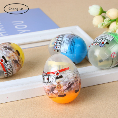 Manufacturers direct children's cartoon children diy twist egg model ball shell puzzle toy eggs wholesale