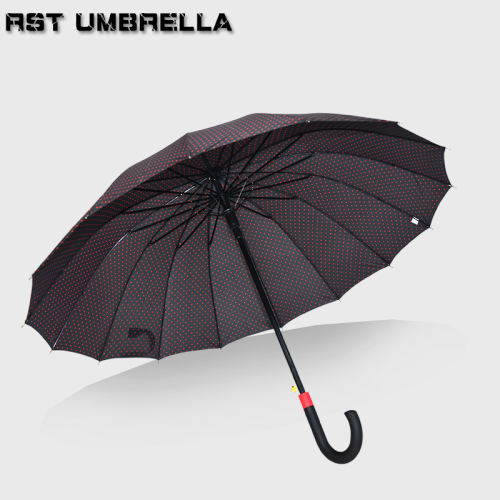 1714 Small Dots Japanese Umbrella Wholesale Ultra Large Umbrella 16 Bone Long Umbrella Curved Handle Big Umbrella Umbrella Wholesale
