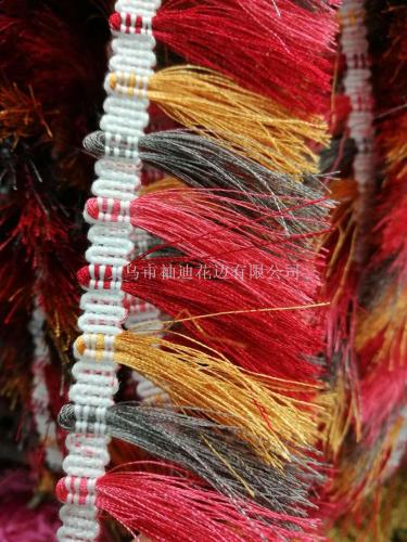 spot supply high quality 4cm embroidery thread fringe clothes scarf home textile craft accessories tassel lace