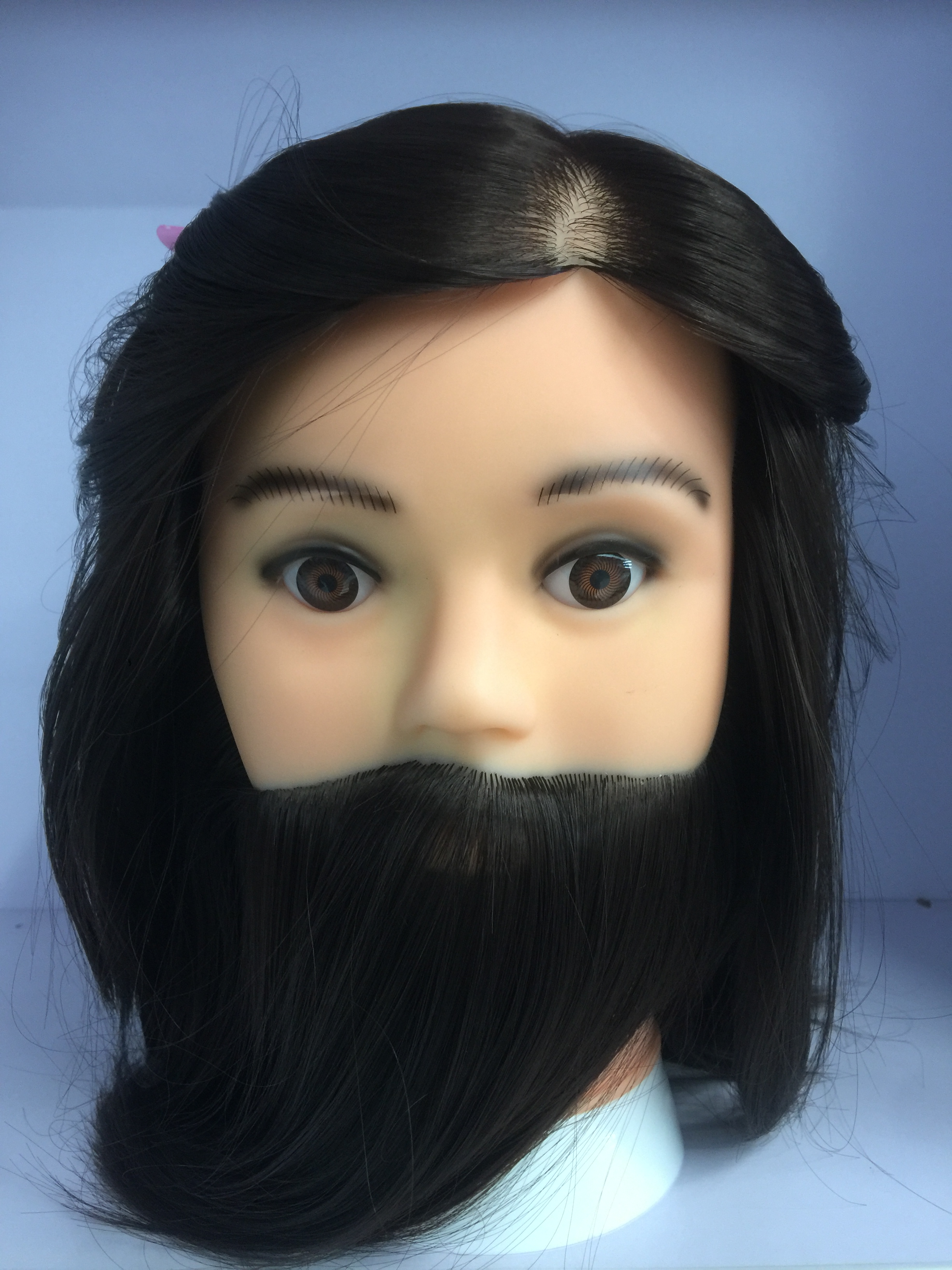 synthetic hair with beard mannequin sale dummy man