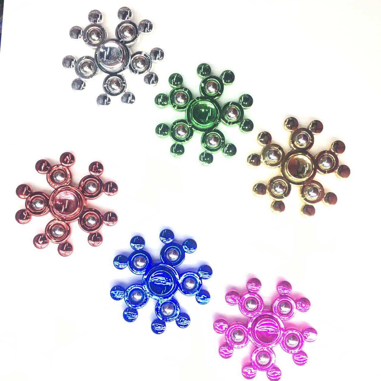 多花样款式电镀指尖陀螺手指玩具带edc减压随从玩具批发 厂价销售