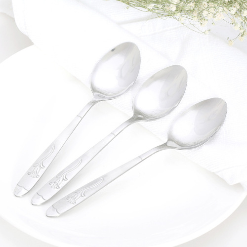 chengfa stainless steel tableware one flower spoon stainless steel spoon spoon factory direct sales