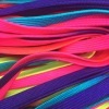 colorful hollow belt reflective woven tape multi-color ribbon nylon ribbon pet traction rope pet belt