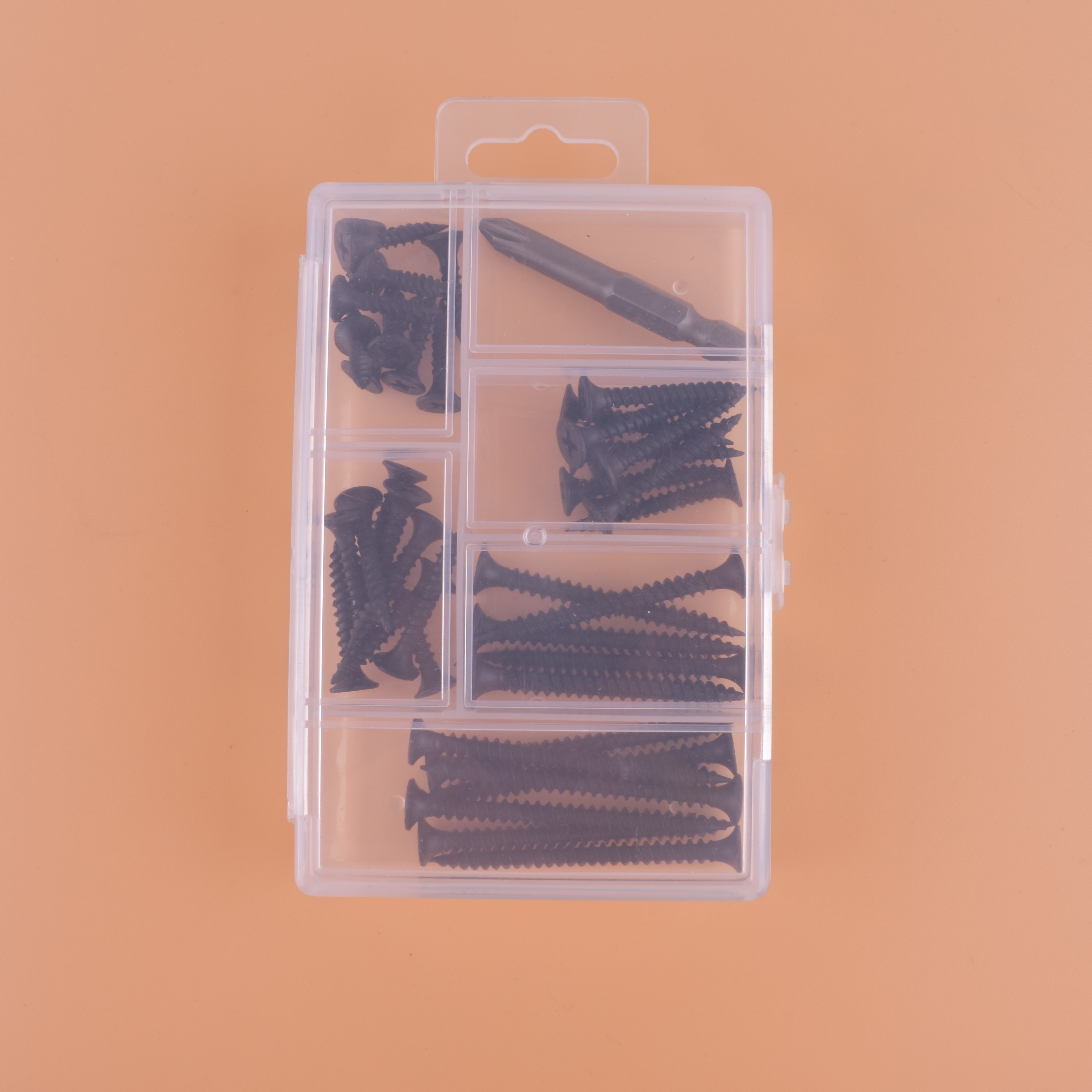 Black and dry wall nail with cross batch of the first work 39 pieces.