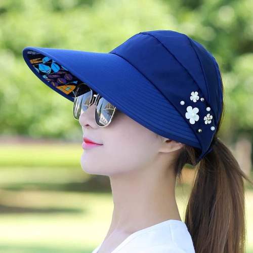 Hat Female Summer Casual All-Match Tide UV Protection Korean Spring and Summer Foldable Sun Protection Sun Hat Sun Hat