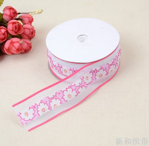 plum blossom imitation thread embossing tape printing ribbon yarn strip ribbon