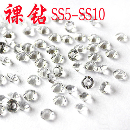 loose diamond single pointed glass pointed bottom loose diamond ss6 diy ornament accessories loose diamond hair accessories wholesale