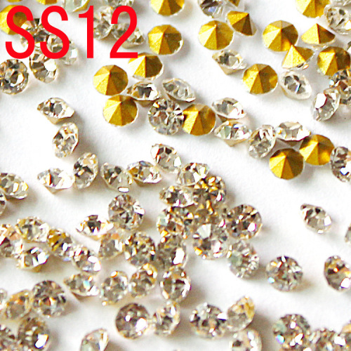 Popular Boutique SS12 International Trade a Diamond round Pointed Bottom Rhinestone Super Shiny DIY Accessories Rhinestone