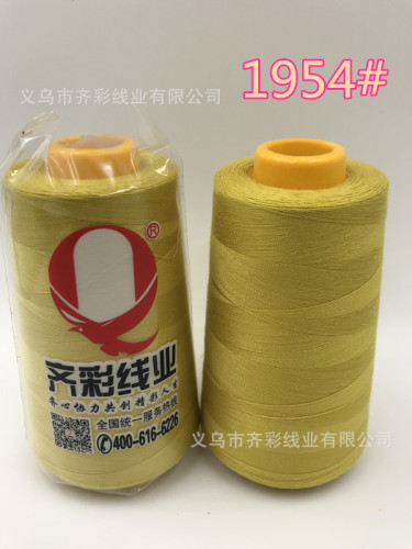 Factory Direct Sales 402 Color 1889-1994# Qi Cai Brand 3000 M Silicon Wax Dacron Thread Sewing Thread