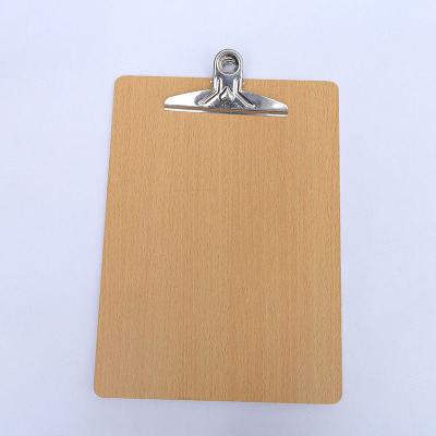 A4 Folder, Clip with Wooden Board, Backing Plate, Environmental Protection Clip with Wooden Board, Board Clip
