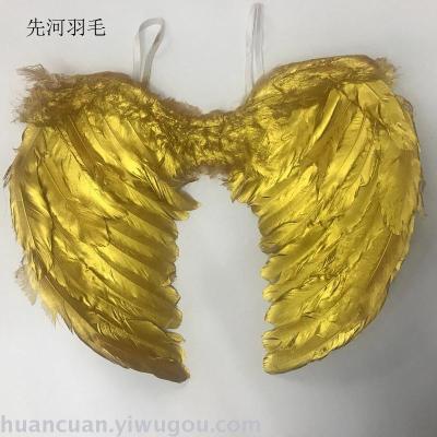 Factory direct sale feather angel wings painted feather angel wings
