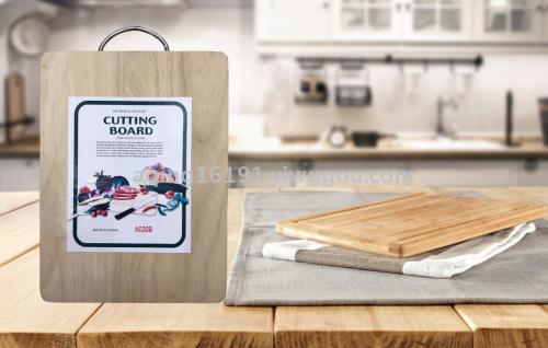 beige striped natural cutting board rubber solid wood thickened cutting board bread cheesecake pizza fruit and vegetable