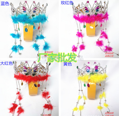 Manufacturer's direct selling children's adult princess hat and crown princess hat.