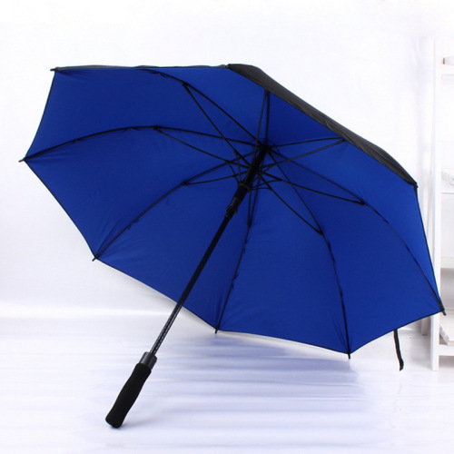 Men‘s Double Umbrella Cloth Business Long Umbrella full Fiber Golf Adult Umbrella Printing Logo Advertising Long Umbrella