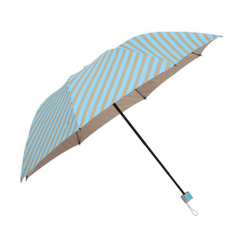 Student University Style Cheap Stall Umbrella in Stock Wholesale Folding Umbrella Gold Tape Sun Protection UV Protection