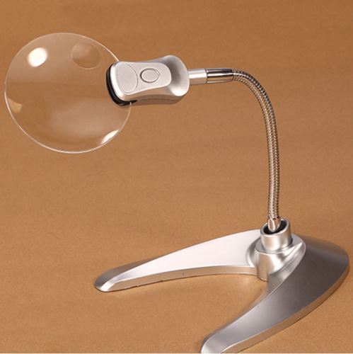 mg5b-3 desktop magnifying glass v-shaped base hose magnifying glass with light magnifying glass reading magnifying glass wholesale