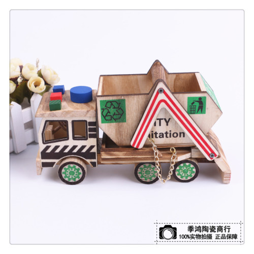 Travel Crafts Unit Blocks on Wheels Wooden Children‘s Toy Car Crafts Toys Travel Crafts Ornaments