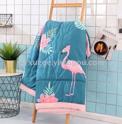 Summer Quilt Airable Cover Pure Cotton 12868 Summer Blanket Wide Door Width Fabric Bedding Snow Pigeon Home Textile