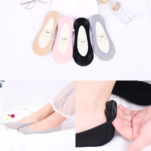 velvet stockings spring and summer thin breathable boat socks stall supply wholesale women‘s sexy invisible socks