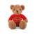 Top selling funny design popular fashionable multi-sizes wearing bear plush toy 