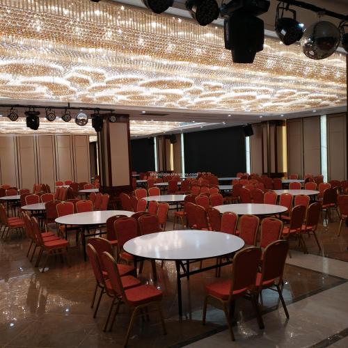 yancheng nantong hotel banquet chair hotel conference steel chair rural rental wedding banquet table and chair