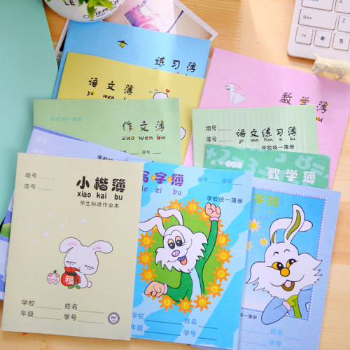 Korean Primary School Student Unified Exercise Book/SchoolBook Pinyin Matts Chinese Math Noteboy Children Writing Book