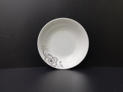 Ceramic bone plate for daily use of porcelain plates with a 4.5 inch plate of gold.