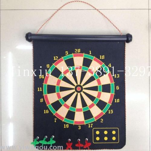 Flannel Can Roll Double-Sided Magnetic Darts Dual-Purpose Dart Needle Darts， Dartboard Dart Plate
