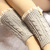 The new vintage fashion lace and short socks of The autumn hemp knitting wool boots set manufacturers direct sales.