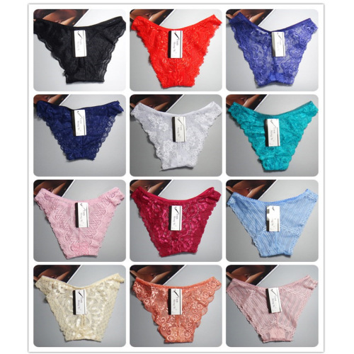 Manufacturer direct Selling Sexy Lace Sexy Women‘s Briefs Foreign Trade Stock Women‘s Underwear Wholesale