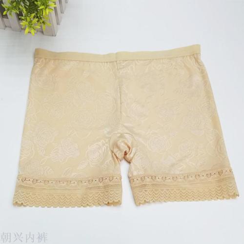 Hot Selling Product Women‘s Leggings Ice Silk Dark Pattern Anti-Exposure Knee Length Base Factory Direct Sales Large Version