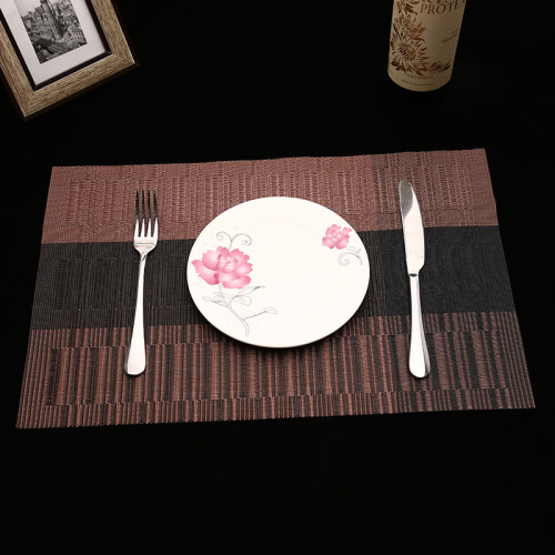 30*45 factory direct hotel pvc woven insulation pad fashion plus home teslin coaster western-style placemat lot