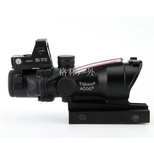 acog 4 times front and rear aiming combination conch holographic sight green film small conch + red film rmr light control