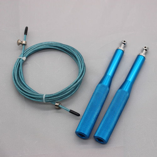 alloy handle steel wire racing non-winding adjustable skipping rope