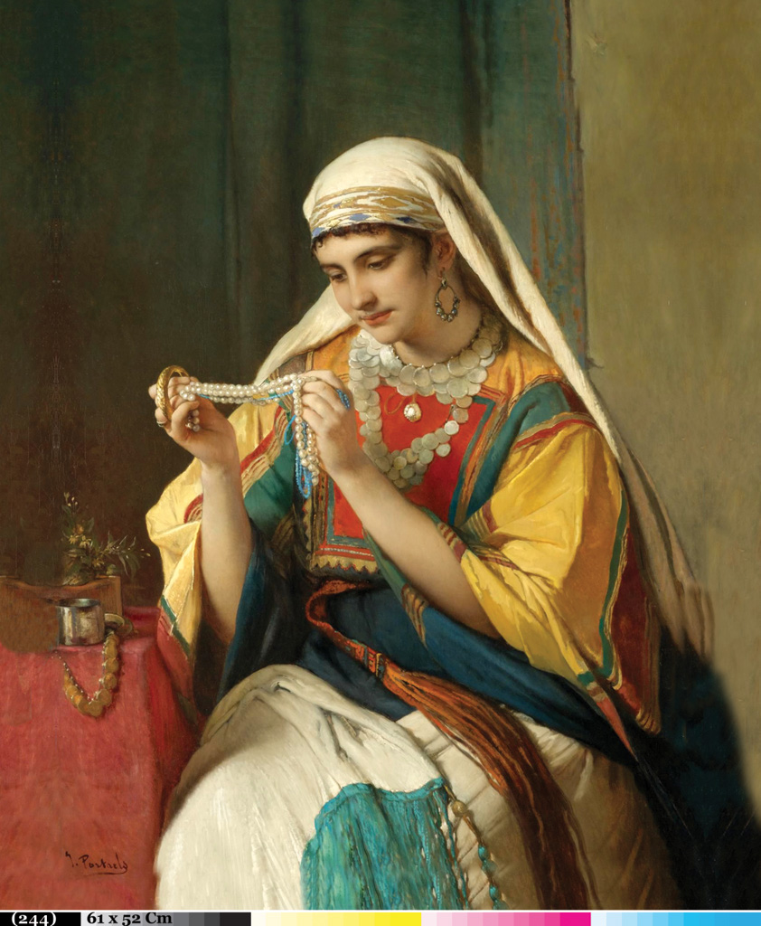 画芯打印 微喷印刷油画布画 欧式中东人物