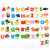 Children's English alphabet puzzles.
