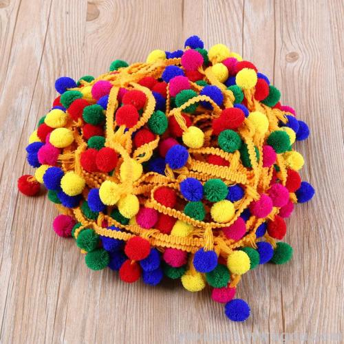 Colorful Fur Ball Lace Hanging Ball Lace Clothing Crafts Accessories