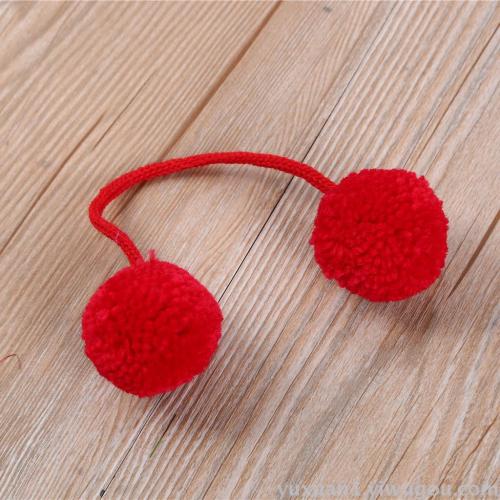 round Wool Hanging Ball Toy Pair Wool Ball Clothing Accessories 