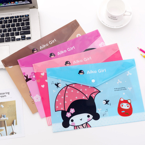 creative cute cartoon a4 file bag learning office supplies file information bag small gift customization wholesale