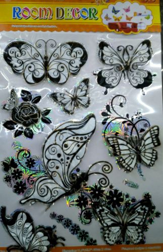stickers wall stickers 3d three-dimensional stickers indoor decorative sticker-layer stickers fruit butterfly stickers