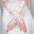 2018 new Korean bride gloves wedding dress length lace embroidery dew point white gloves.
