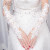 Korean lace bride's wedding dress wedding sun protection gloves contracted spring and winter gloves hollow long money.