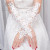 Korean lace bride's wedding dress wedding sun protection gloves contracted spring and winter gloves hollow long money.