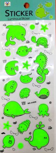 luminous stickers children bubble stickers