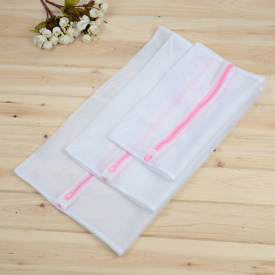 Three-piece set of transparent mesh screen mesh belt support floating laundry bag bra wash.